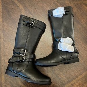 Kenneth Cole black tall boot for kids